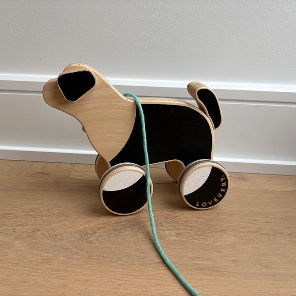 Lovevery - "The Pull Pup" Wooden Dog Developmental Pull Toy - Picture 1 of 3